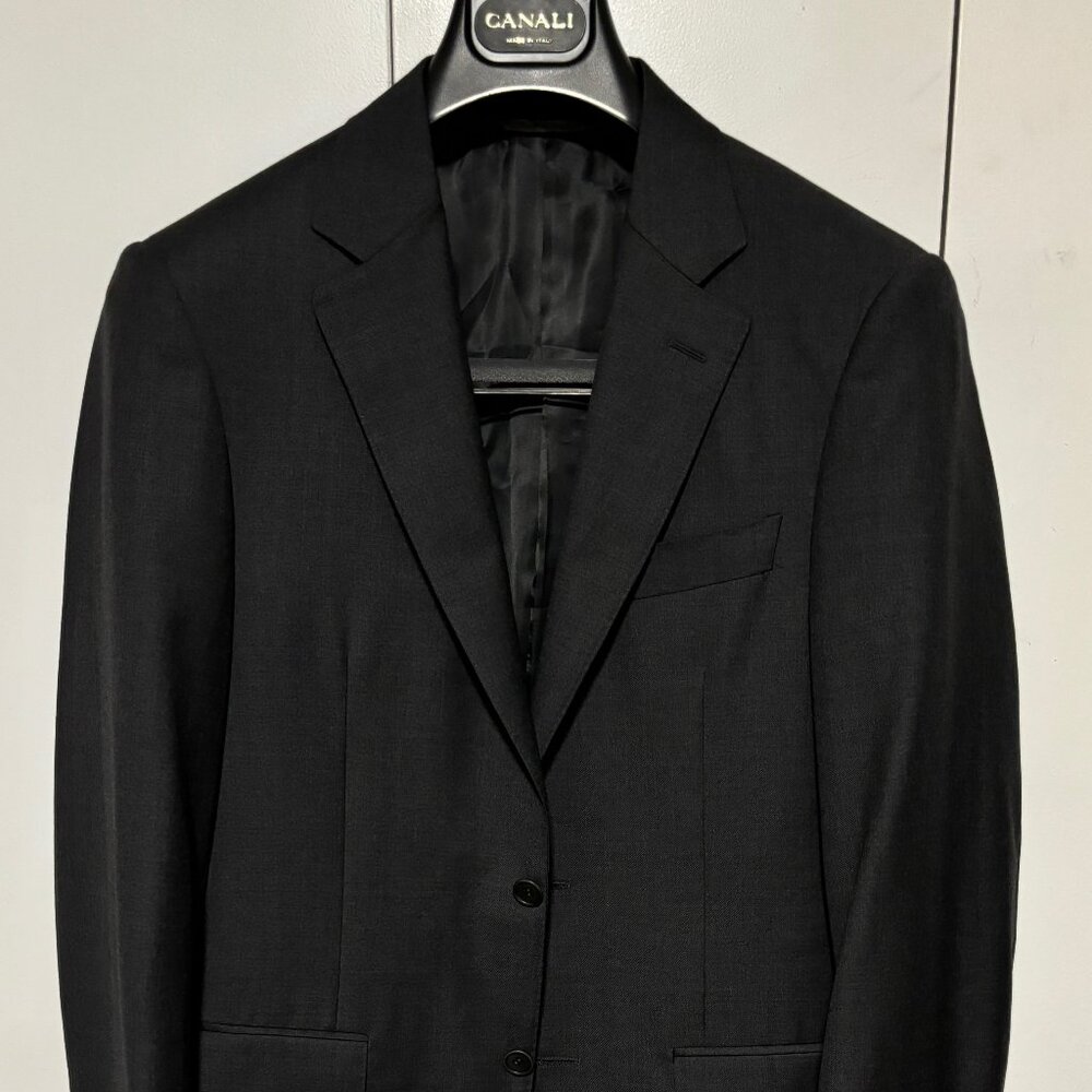 $1800 Canali Charcoal Gray Sport Coat/ Blazer 36 Made In Italy